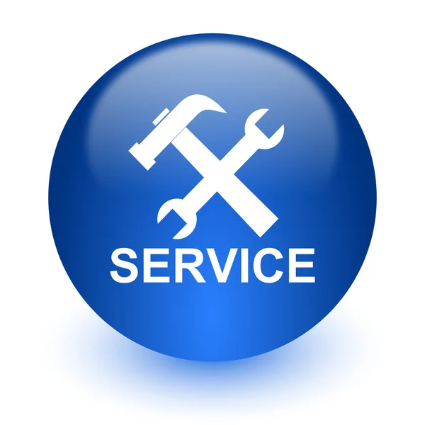 Service-Computer-Symbol auf weißem Hintergrund — Stockfoto