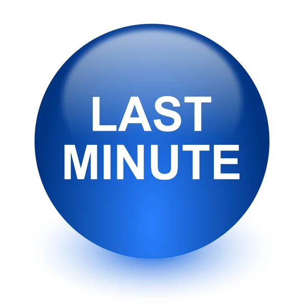 Last minute computer icon on white background — Stock Photo, Image