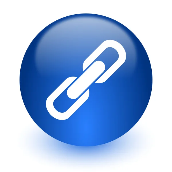 Link computer icon on white background — Stock Photo, Image