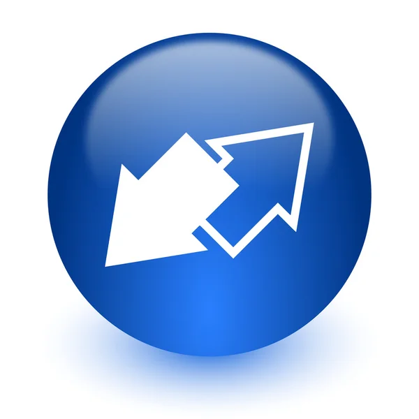 Icono de la computadora de intercambio sobre fondo blanco — Foto de Stock