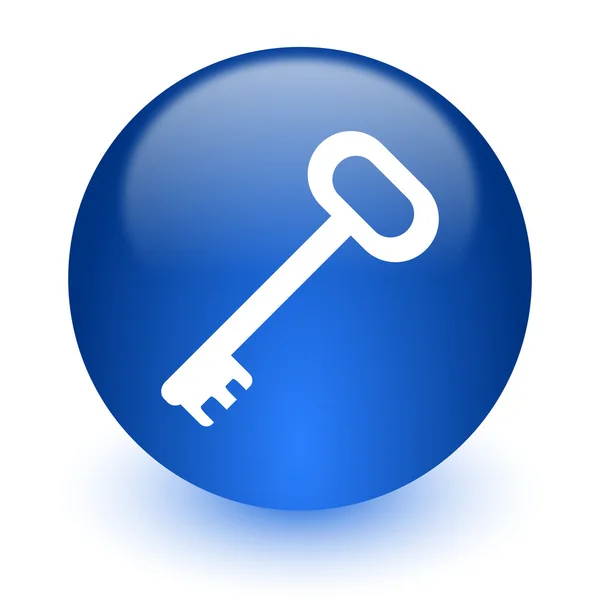 Ikona klucza komputera na białym tle — Zdjęcie stockowe