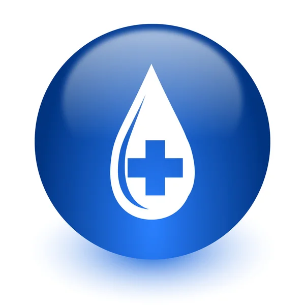 Blood computer icon on white background — Stock Photo, Image