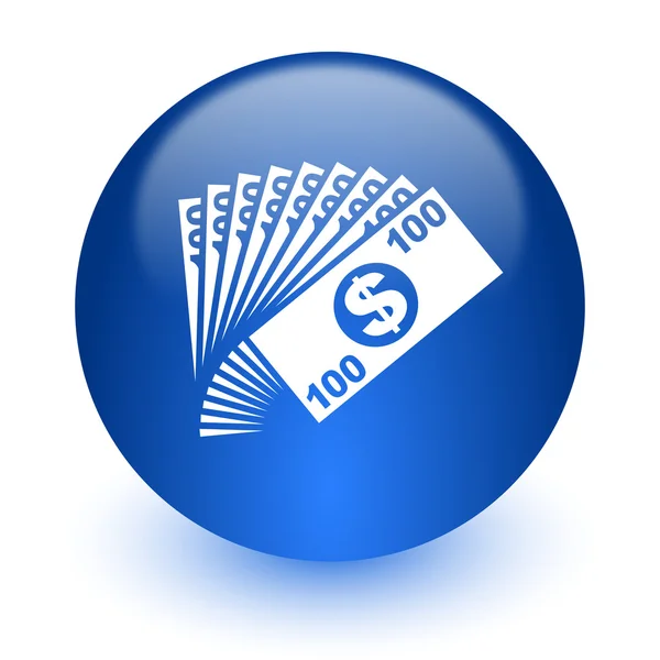 Money computer icon on white background — Stock Photo, Image