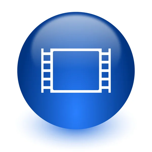 Ícone de computador de filme no fundo branco — Fotografia de Stock