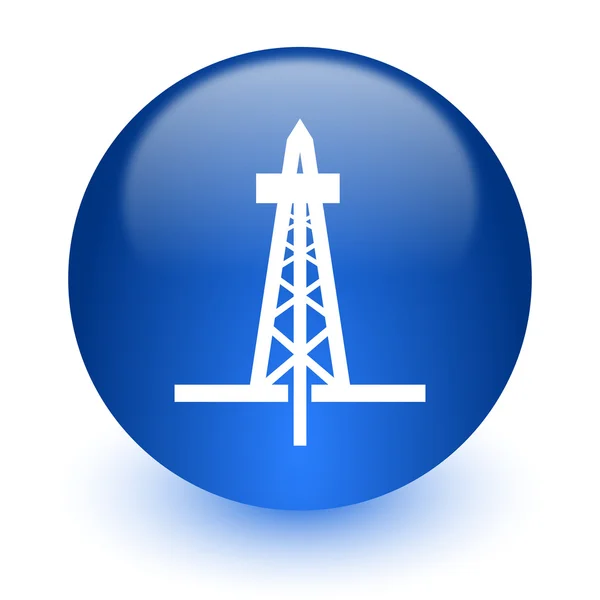 Drilling computer icon on white background — Stock Photo, Image