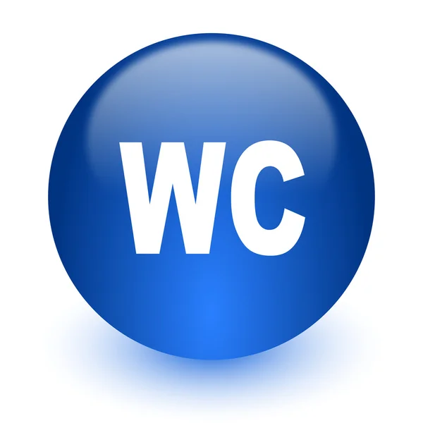 WC pictogram van de computer op witte achtergrond — Stockfoto