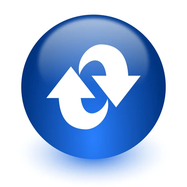 Rotation computer icon on white background — Stock Photo, Image