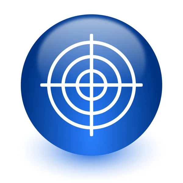 Icono de la computadora objetivo sobre fondo blanco —  Fotos de Stock