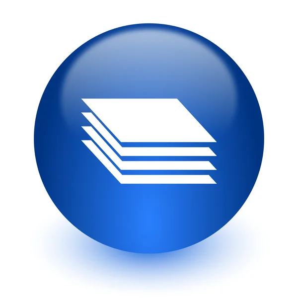 Layers computer icon on white background — Stock Photo, Image