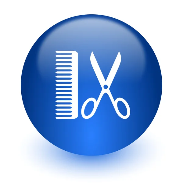 Friseur Computer-Symbol auf weißem Hintergrund — Stockfoto