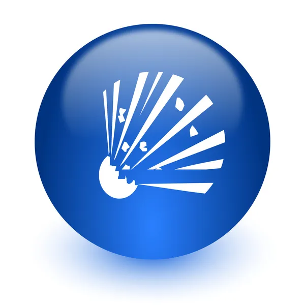 Bomb computer icon on white background — Stock Photo, Image