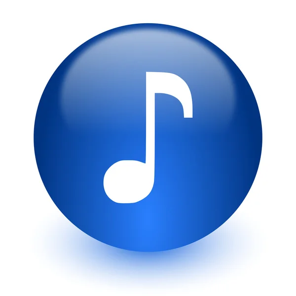 Music computer icon on white background — Stock Photo, Image