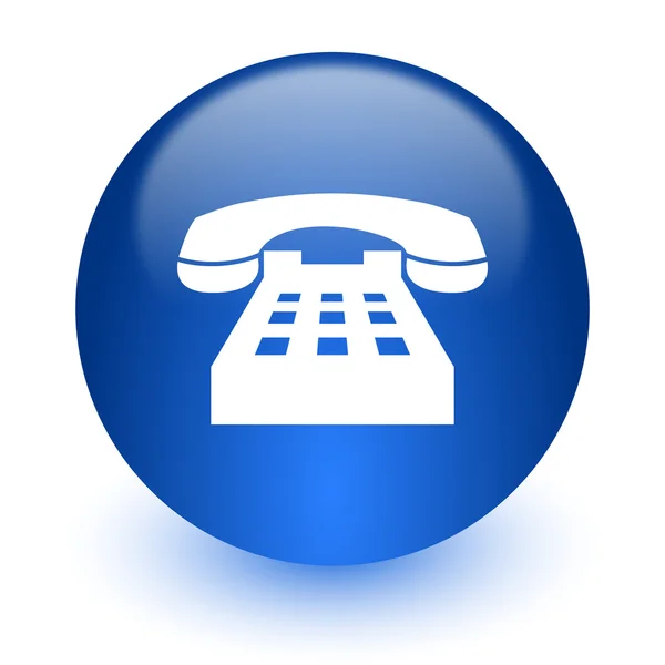 Phone computer icon on white background — Stock Photo, Image