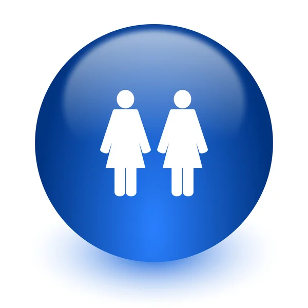 Couple computer icon on white background — Stock Photo, Image