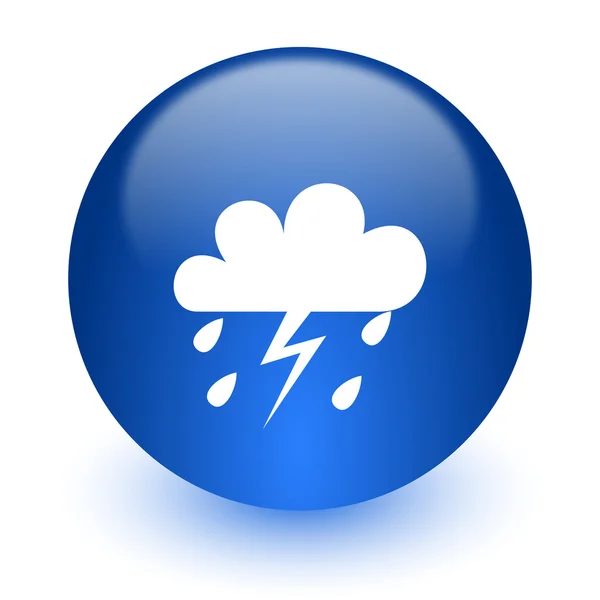 Storm computer icon on white background — Stock Photo, Image