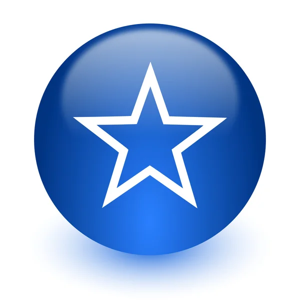 Star computer icon on white background — Stock Photo, Image