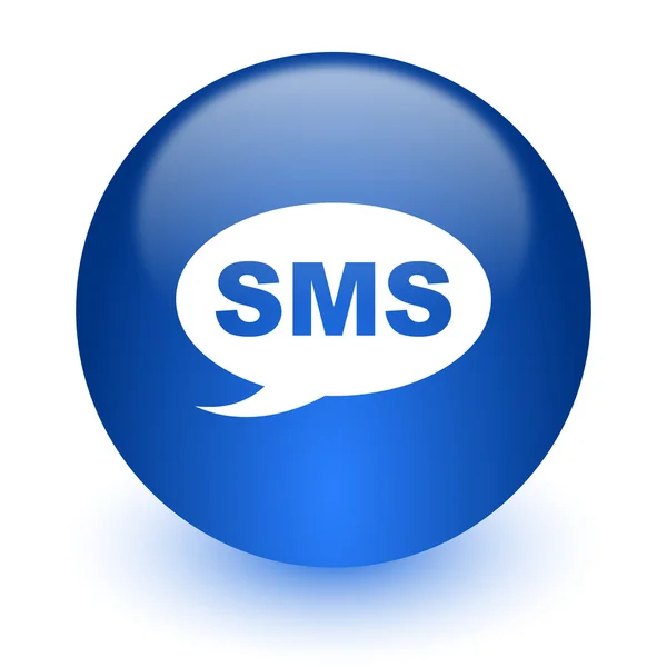 Pictogram van de computer van de SMS op witte achtergrond — Stockfoto