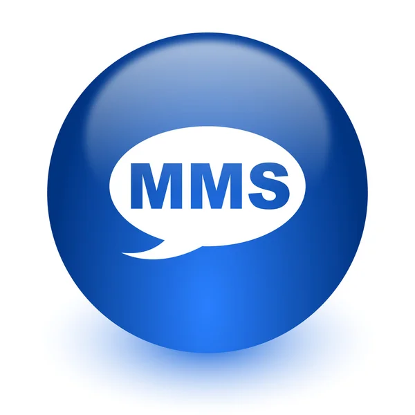 Mms Computer-Symbol auf weißem Hintergrund — Stockfoto