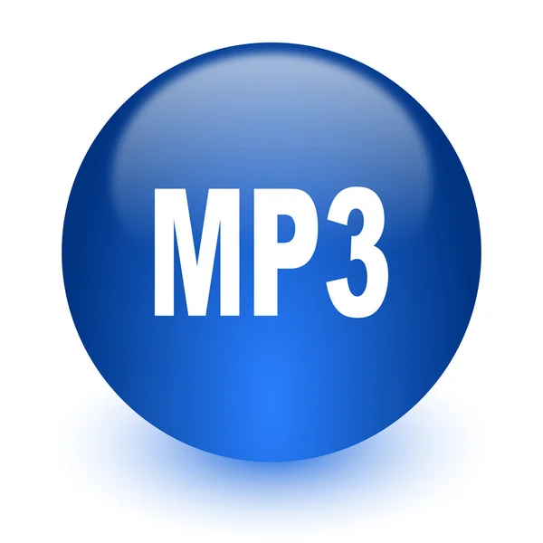 Icona del computer mp3 su sfondo bianco — Foto Stock
