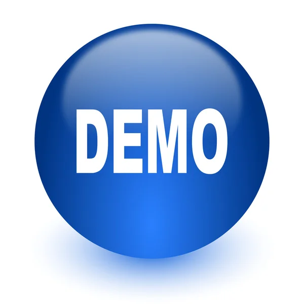 Demo computer icon on white background — Stock Photo, Image