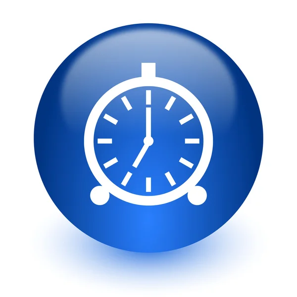 Icono de la computadora de alarma sobre fondo blanco — Foto de Stock