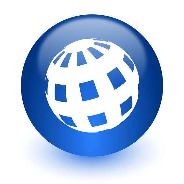 Earth dator-ikonen på vit bakgrund — Stockfoto