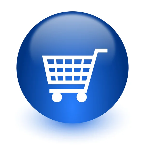 Cart computer icon on white background — Stock Photo, Image