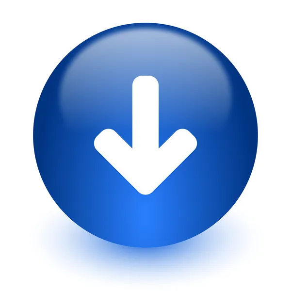Descargar icono de la computadora flecha sobre fondo blanco —  Fotos de Stock