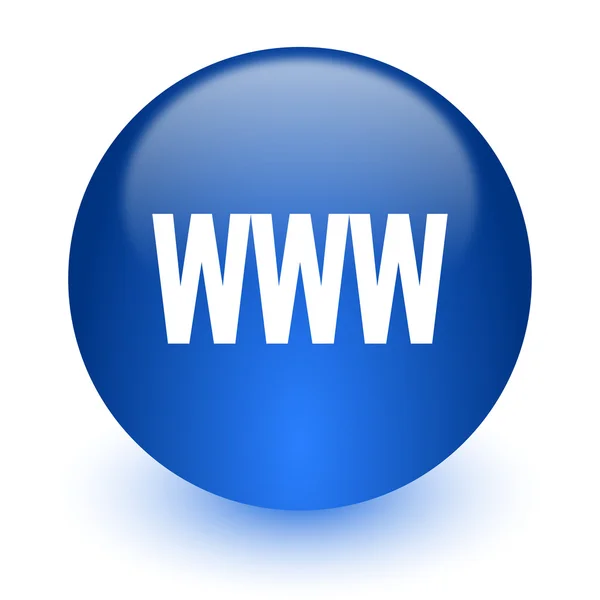 Www computer icon on white background — Stock Photo, Image