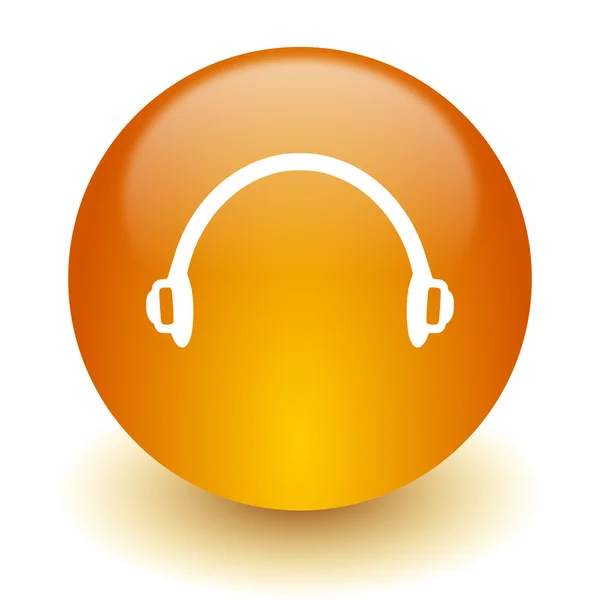 Ikona słuchawki — Zdjęcie stockowe
