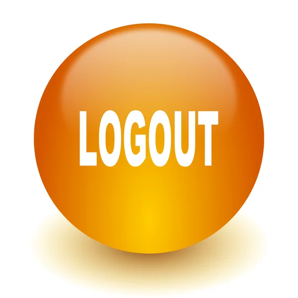 Ícone de logout — Fotografia de Stock