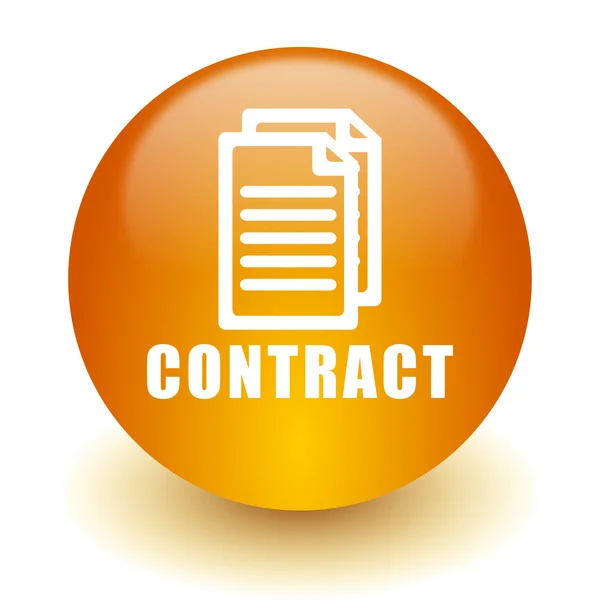 Contract pictogram — Stockfoto