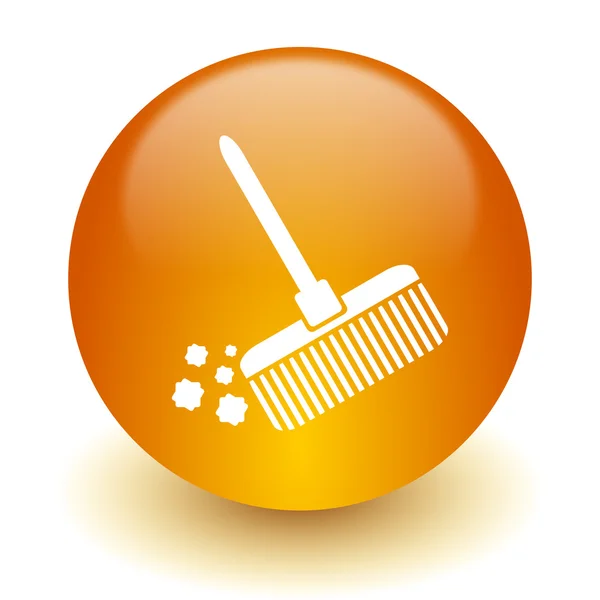 Broom icon — Stock Photo, Image