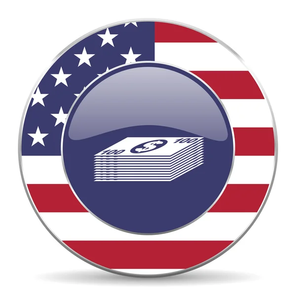 Money american icon — Stock Photo, Image