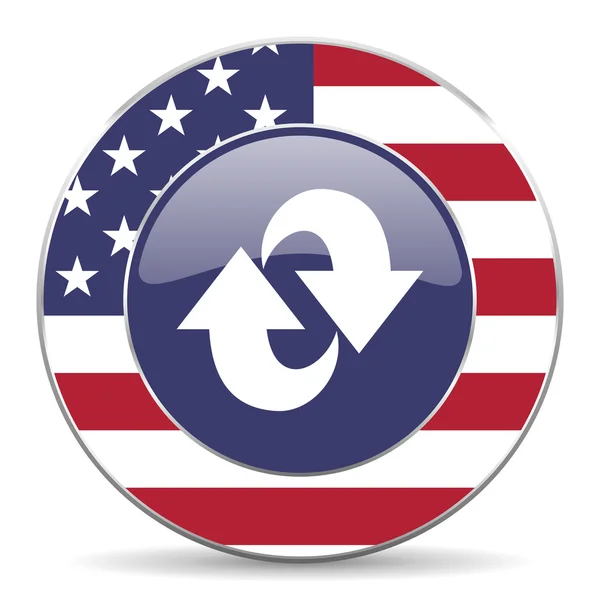Rotación icono americano — Foto de Stock