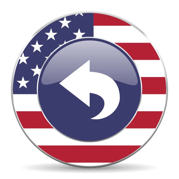 Back american icon — Stock Photo, Image