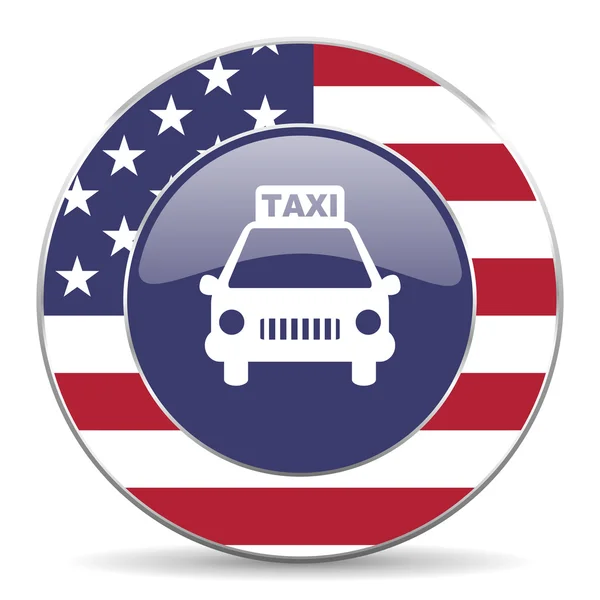 Icono de taxi americano — Foto de Stock