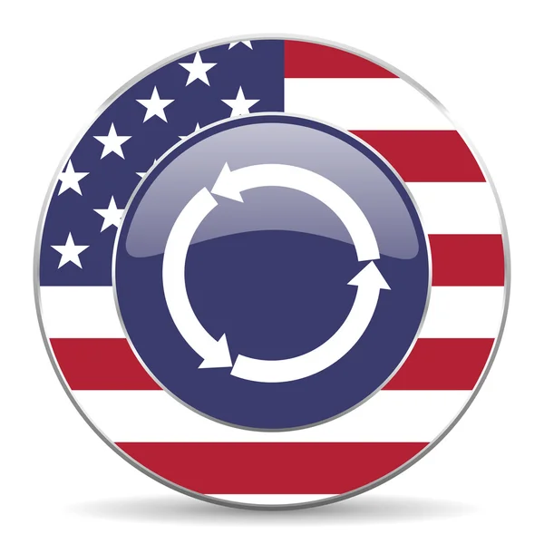 Refresh american icon — Stock Photo, Image