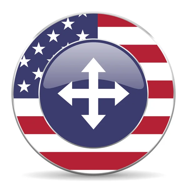 Flecha icono americano — Foto de Stock