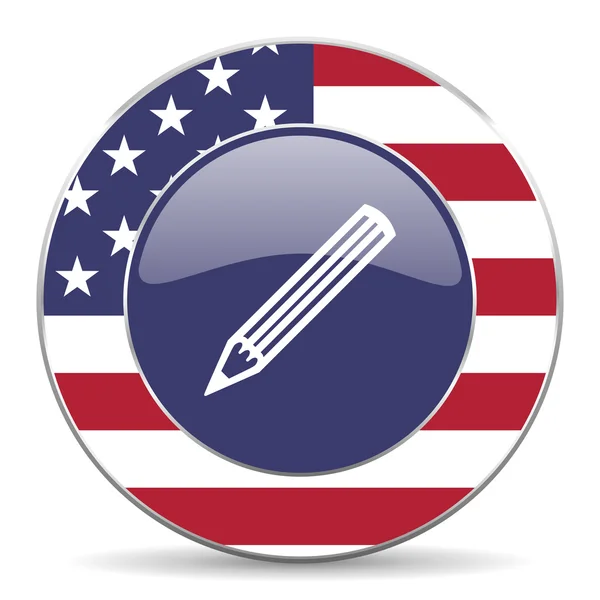 Americká ikona tužky — Stock fotografie