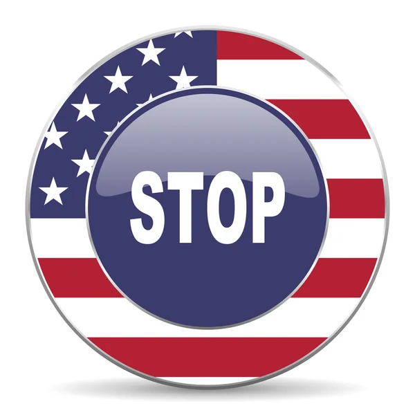 Stop icona americana — Foto Stock