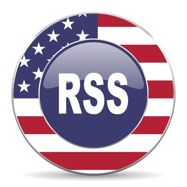 Rss icono americano — Foto de Stock