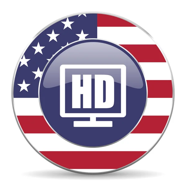 HD displej americká ikona — Stock fotografie
