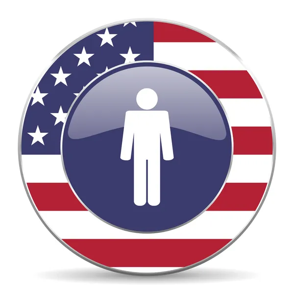 Икона Америки мужского пола — стоковое фото