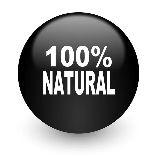 Natural black glossy internet icon — Stock Photo, Image