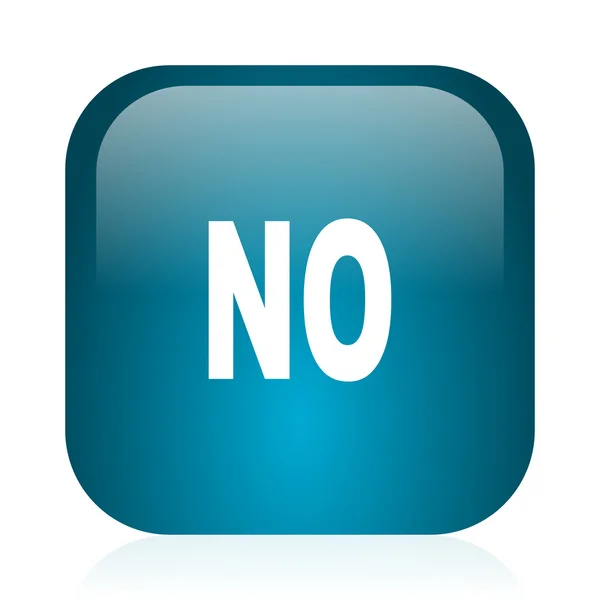 No blue glossy internet icon — Stock Photo, Image