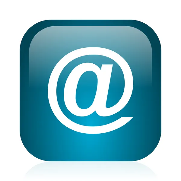 Email blue glossy internet icon — Stock Photo, Image