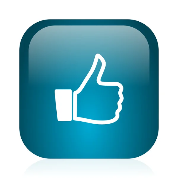 Like blue glossy internet icon — Stock Photo, Image