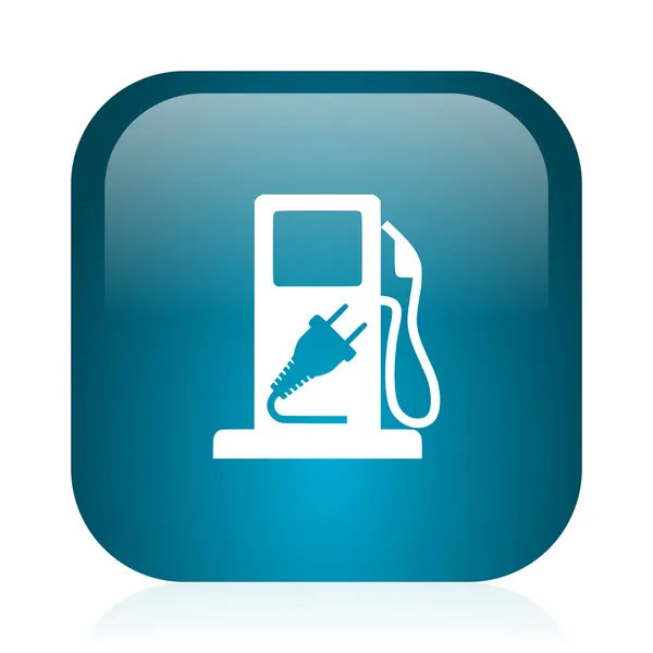 Combustible azul brillante icono de Internet —  Fotos de Stock