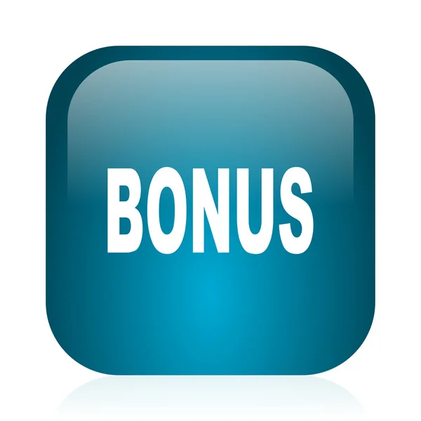 Bonus blue glossy internet icon — Stock Photo, Image